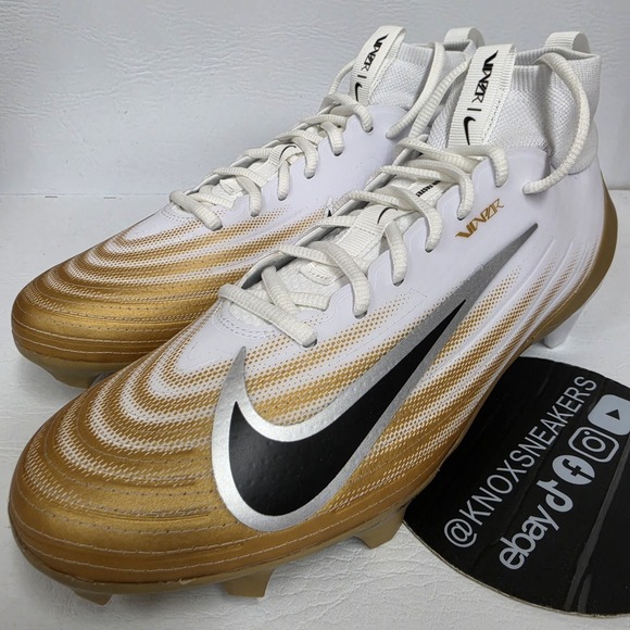 Nike Other - Nike Vapor Pro 1 White Gold Football Cleats FB3298-103 Men's Size 11